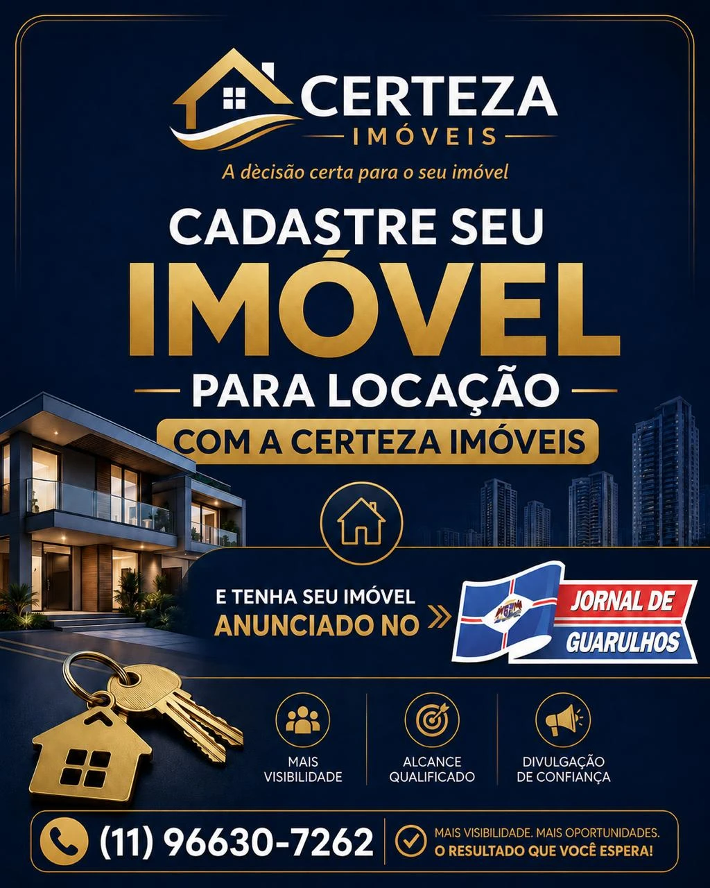 Certeza Imóveis — cadastro de imóvel para locação