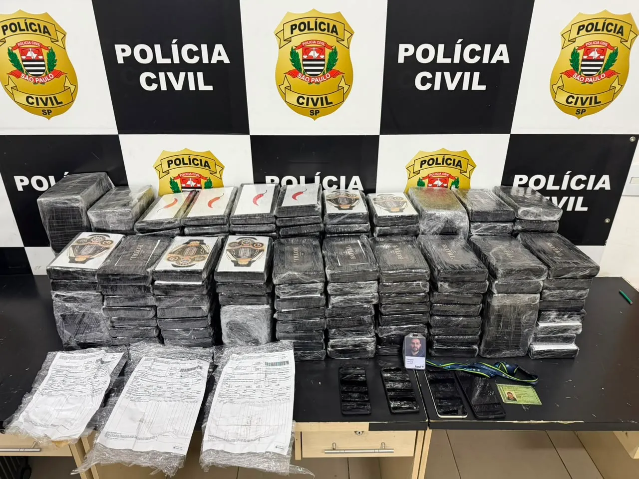 Droga estava dividida em 200 tijolos e foi encaminhada à perícia