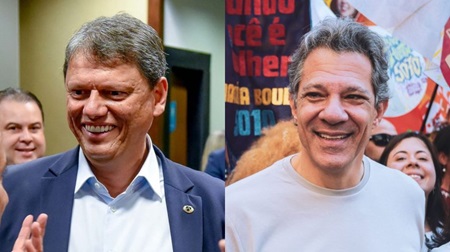 Datafolha em SP: Tarcísio lidera com 45% e Haddad tem 27% na corrida