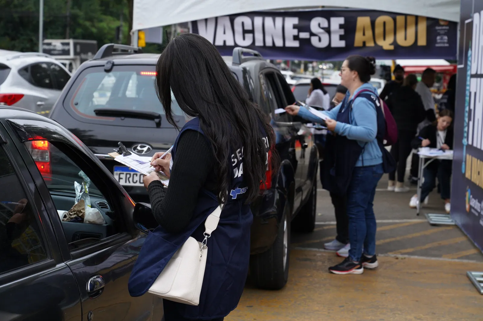 Mutirão de vacinação contra o sarampo em Guarulhos. Foto: Fabio Nunes Teixeira/PMG