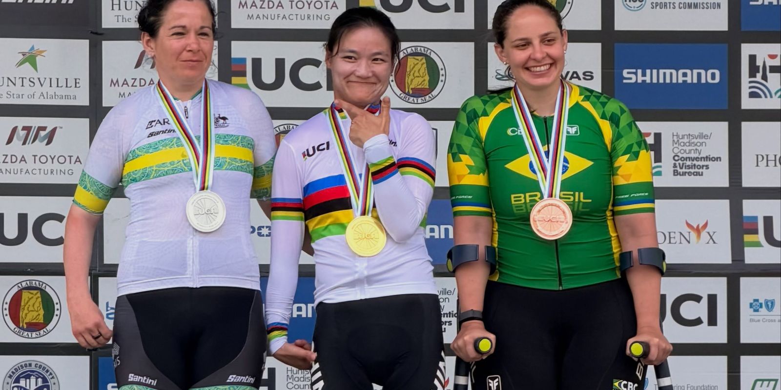Brasil fatura cinco medalhas no Mundial de paraciclismo nos EUA
