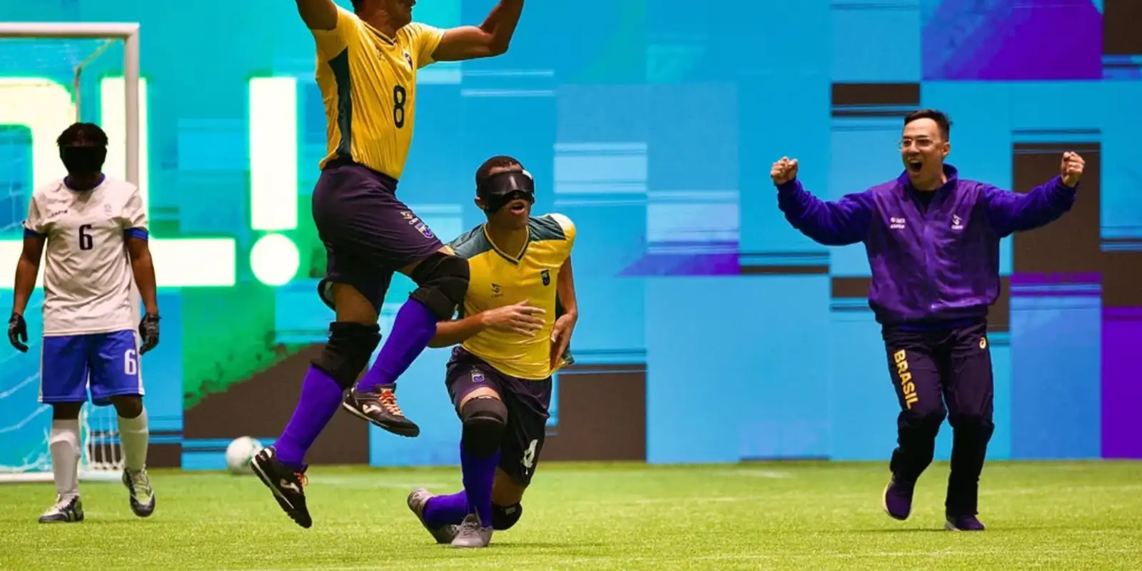 Brasil leva hepta invicto na Copa América de futebol de cegos
