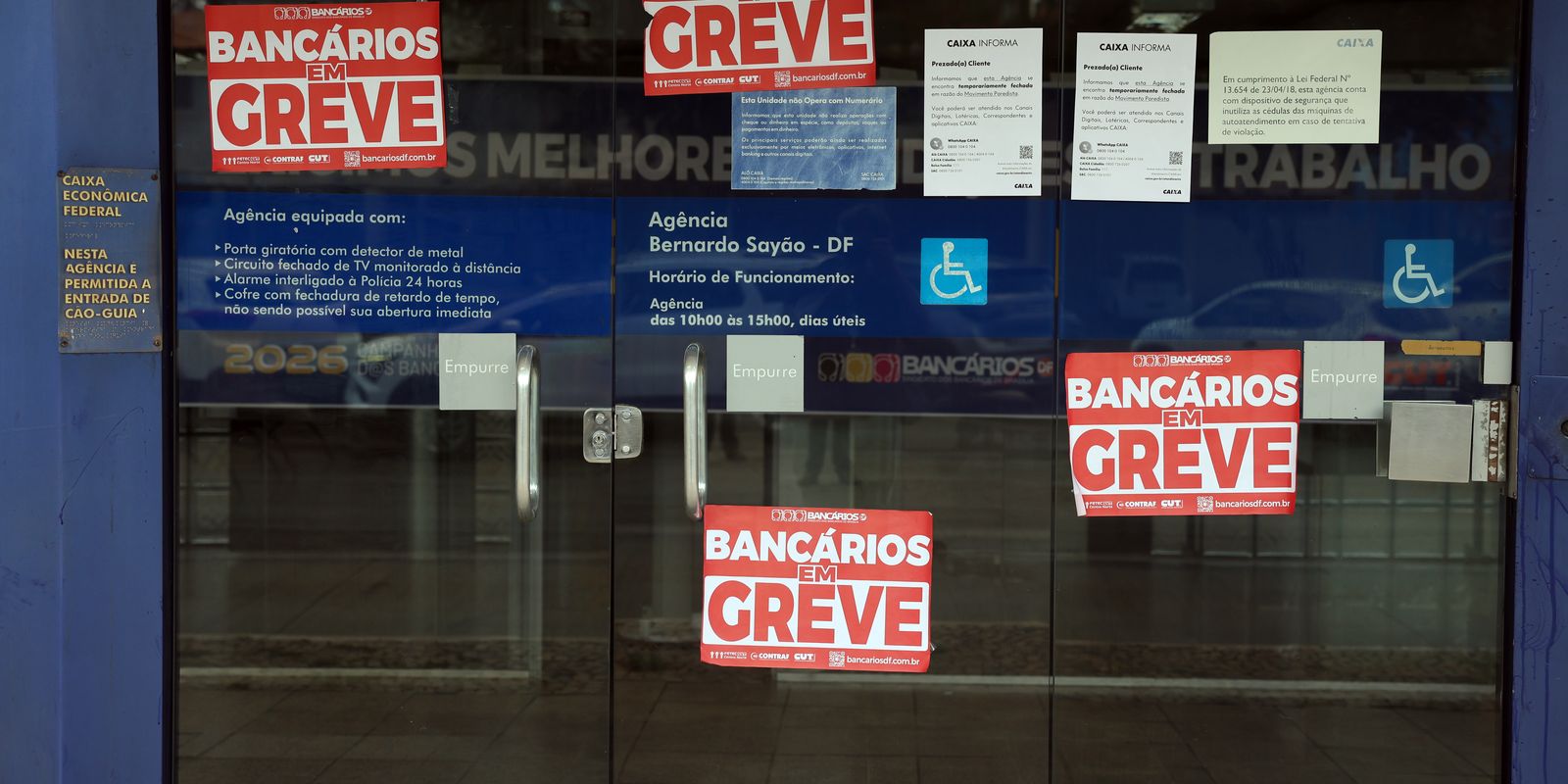 Caixa tem greve mantida em Guarulhos após recusa de proposta