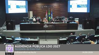 Câmara de Guarulhos debate LDO de 2027 em audiências públicas