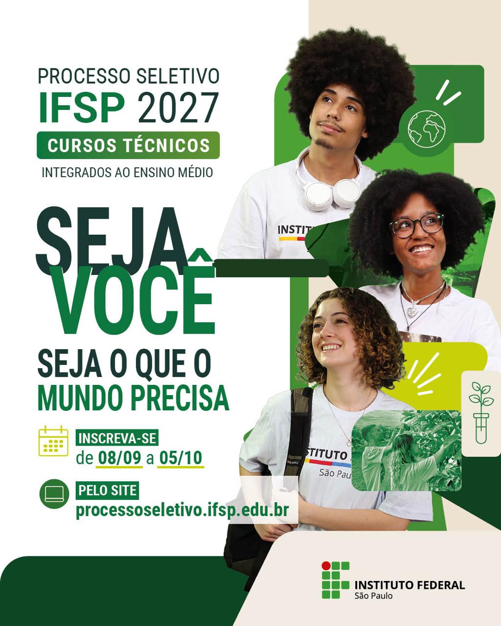 IFSP Guarulhos lança seletivo com 80 vagas técnicas