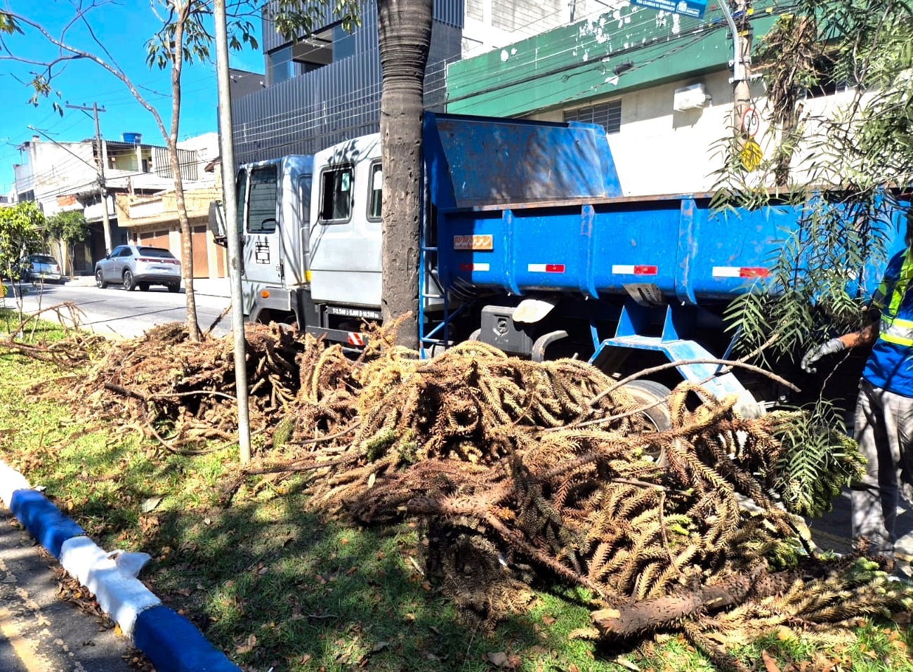 Limpeza urbana remove entulhos de 13 ruas na região de Cumbica